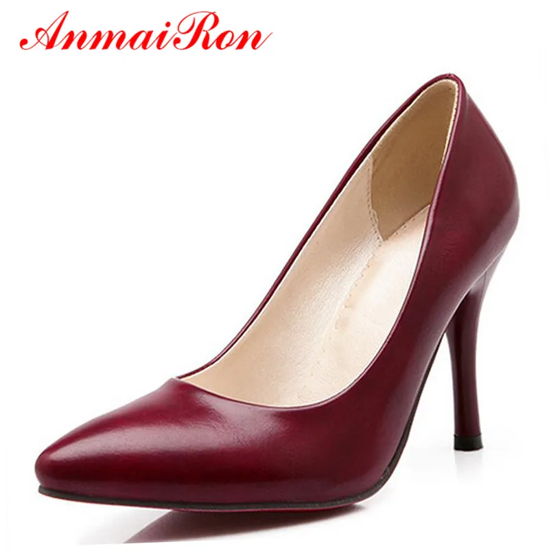 ANMAIRON Pumps Elegant Solid High Thin Heel Shoes Woman Office Lady Yellow Black Red Women Pumps Size 43 Slip-on Nude Pumps
ANMAIRON Pumps Elegant Solid High Thin Heel Shoes Woman Office Lady Yellow Black Red Women Pumps Size 43 Slip-on Nude Pumps