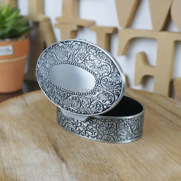 New! Fashion Metal Jewelry Case Vintage Home Decor Oval Shaped Trinket Box Antique Flower Carved
New! Fashion Metal Jewelry Case Vintage Home Decor Oval Shaped Trinket Box Antique Flower Carved
