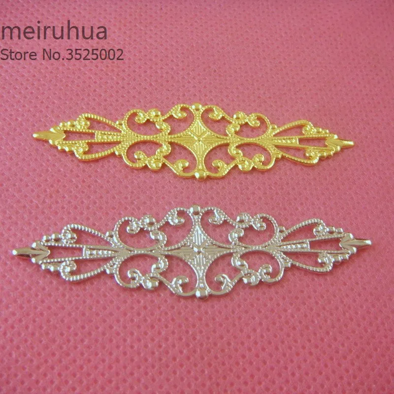 10 pieces / lot 15*57mm copper filigree flower Jewelry DIY Components Findings Headgear accessories
10 pieces / lot 15*57mm copper filigree flower Jewelry DIY Components Findings Headgear accessories