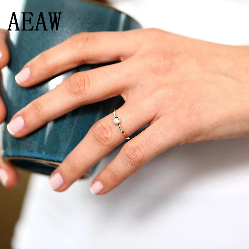 Natura Diamond Engagement Ring 14k Solid Gold with Micro Pave Diamonds Simple Style 0.25ctw For Women Fine Jewelry
Natura Diamond Engagement Ring 14k Solid Gold with Micro Pave Diamonds Simple Style 0.25ctw For Women Fine Jewelry