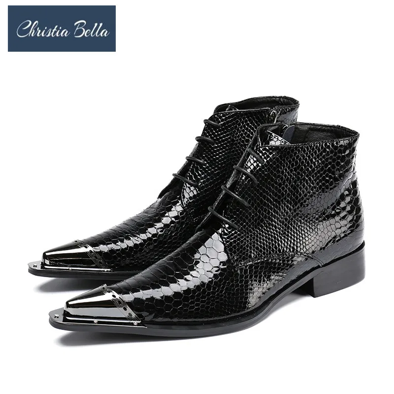 Genuine Leather Men Ankle Boots Black Lace Up Party Dress Boots Pointed Toe Business Oxford Shoes Men Formal Leather Boots
Genuine Leather Men Ankle Boots Black Lace Up Party Dress Boots Pointed Toe Business Oxford Shoes Men Formal Leather Boots