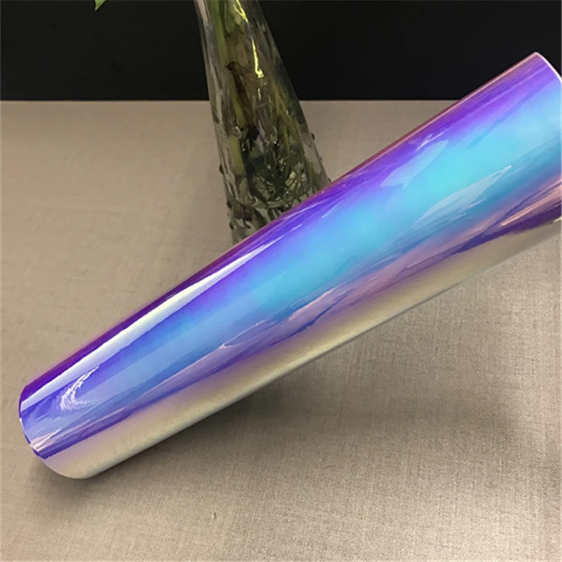 Raw Material Self Adhesive Dichroic Iridescent Vinyl PET Decorative Film 1020mmX100m
Raw Material Self Adhesive Dichroic Iridescent Vinyl PET Decorative Film 1020mmX100m