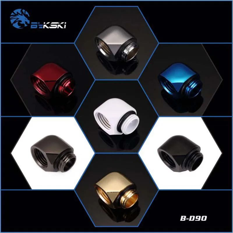 Bykski B-D90 Rotary Fittings,90 degree G1/4' multiple colour for changing the hoses tube's direction water cooler gadget
Bykski B-D90 Rotary Fittings,90 degree G1/4' multiple colour for changing the hoses tube's direction water cooler gadget