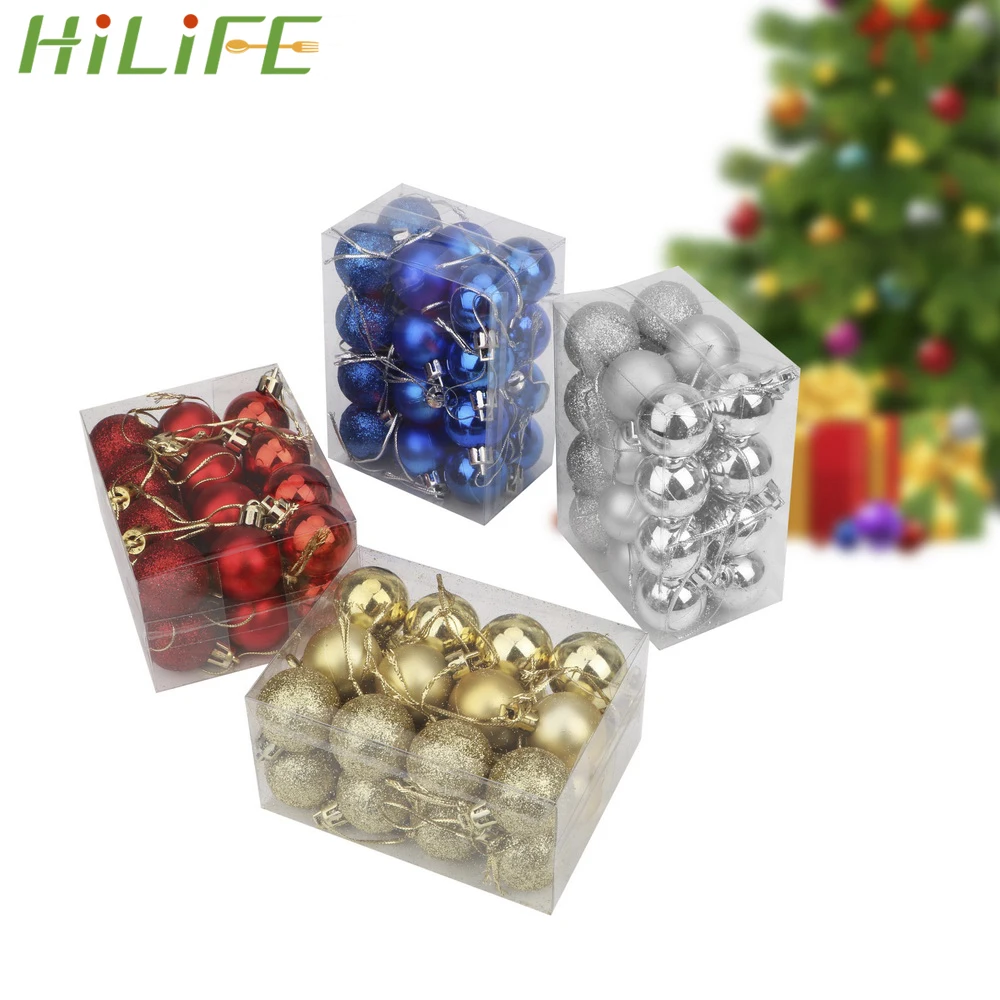 HILIFE Home Party Decor Christmas Xmas Tree Ball Decoration Kids Gift 30mm DIY Christmas Tree Hanging Ornaments Shinning
HILIFE Home Party Decor Christmas Xmas Tree Ball Decoration Kids Gift 30mm DIY Christmas Tree Hanging Ornaments Shinning