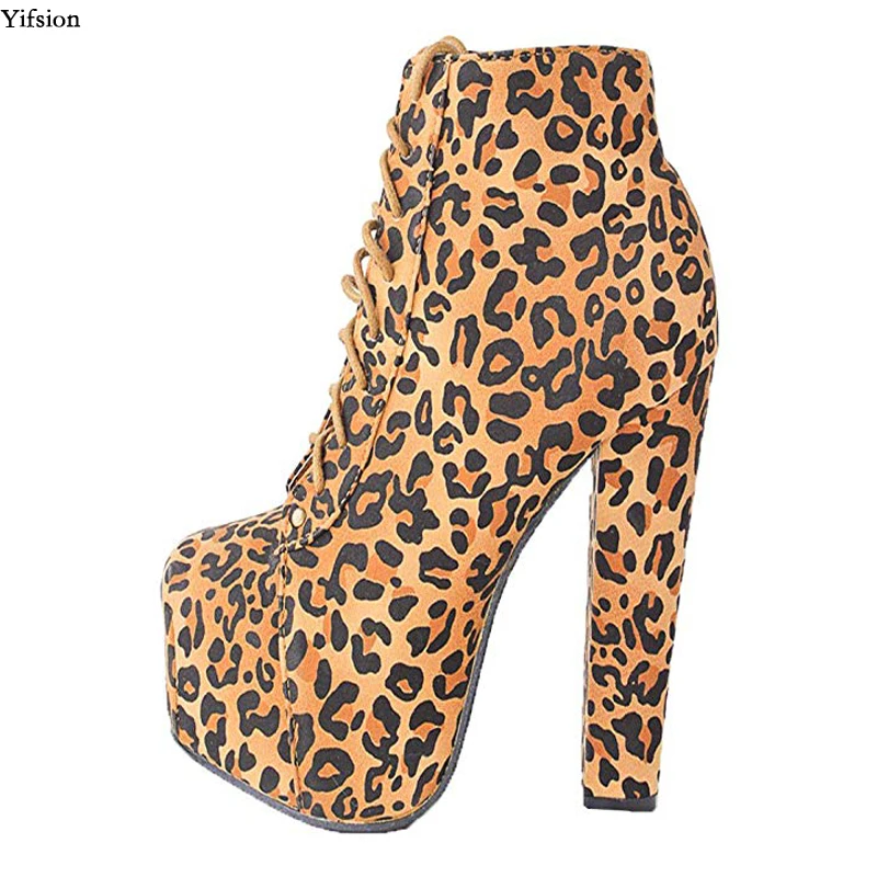 Olomm Women Winter Ankle Boots Cross-tied Square High Heel Boots Square Toe Ladies Leopard Party Shoes Women Plus US Size 4-15
Olomm Women Winter Ankle Boots Cross-tied Square High Heel Boots Square Toe Ladies Leopard Party Shoes Women Plus US Size 4-15