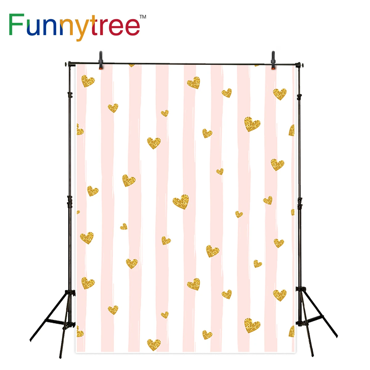Funnytree photography backdrop pink stripes golden hearts sweet background photo studio photocall printed photobooth
Funnytree photography backdrop pink stripes golden hearts sweet background photo studio photocall printed photobooth