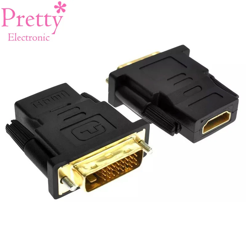 Адаптер Pretty Electronic HDMI DVI 24 + 1 Женский Мужской 1080P HD TV Разъем для мультимедиа Mnitor ПК PS3