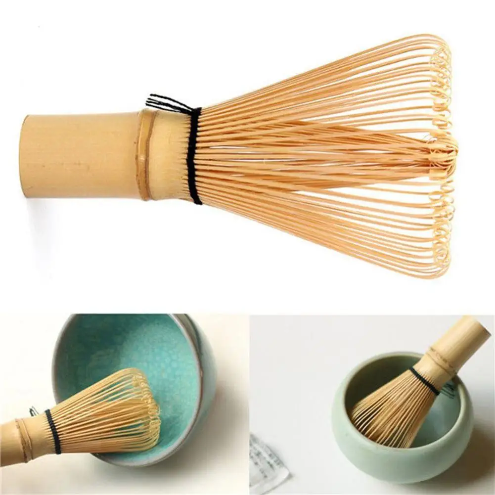 None 100 120 зубцов Matcha зеленый чайный венчик для пудры Bamboo чайная щетка инструмент