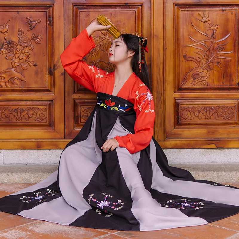 Hanfu Summer Dress Female Folk Dance Costume Daily Improvement Cosplay Chinese Ancient Traditional Tang Fairy Dresses DWY1908
Hanfu Summer Dress Female Folk Dance Costume Daily Improvement Cosplay Chinese Ancient Traditional Tang Fairy Dresses DWY1908