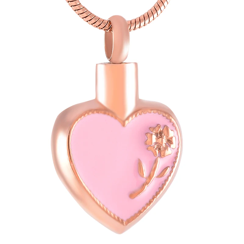 IJD9378 316L Stainless Steel Cremation Heart Rose Flower for Ashes Urn Pendant Necklace Memorial Ash Keepsake Pendant Jewelry
IJD9378 316L Stainless Steel Cremation Heart Rose Flower for Ashes Urn Pendant Necklace Memorial Ash Keepsake Pendant Jewelry