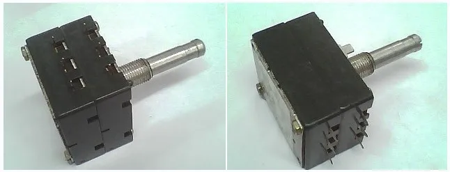 1pcs potentiometer B200, Europe X2 axis long, 25 round shaft
