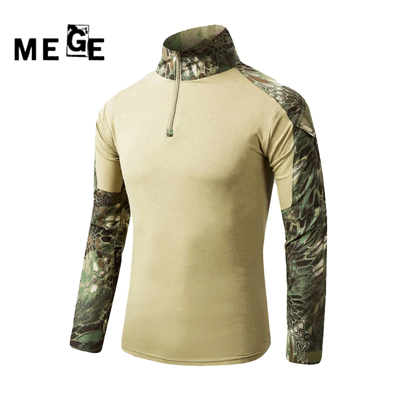 Мужской армейский костюм MEGE в стиле милитари Ghillie тактическая рубашка с