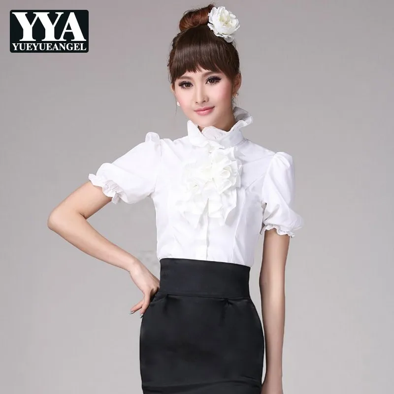 2021 Summer New Brand Short Pull Sleeve Ruffled Collar Ruffles Sweet Womens Shirts White Big Size Fashion Slim Fit Feamle Blouse
2021 Summer New Brand Short Pull Sleeve Ruffled Collar Ruffles Sweet Womens Shirts White Big Size Fashion Slim Fit Feamle Blouse
