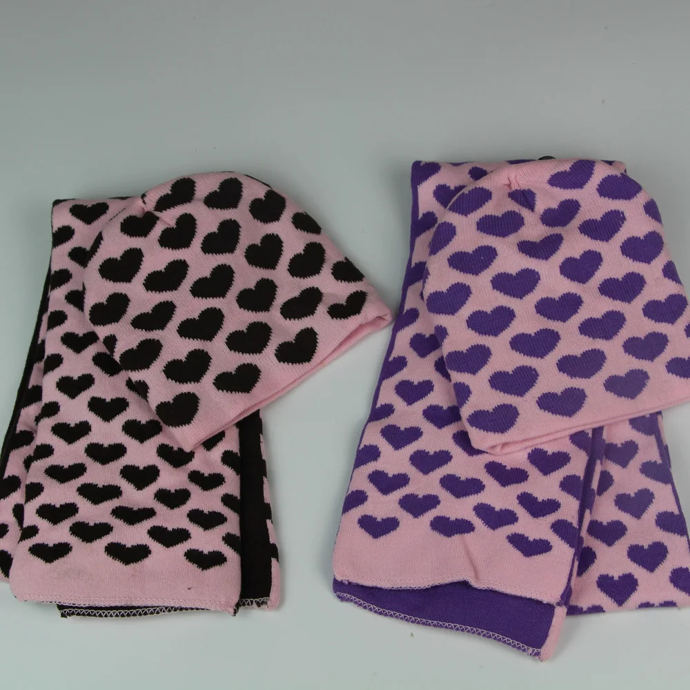 Promotion russian stylish baby girl heart pattern scarf beanie set kids winter warm scarf good quality stock price LL171044
Promotion russian stylish baby girl heart pattern scarf beanie set kids winter warm scarf good quality stock price LL171044