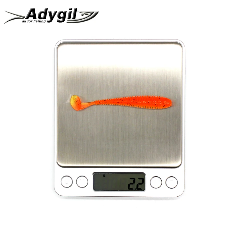 ADYGIL Fishing Lure Soft Silicon Bait ADSL208/SWMP3 10pcs 80mm 2.2g | Спорт и развлечения