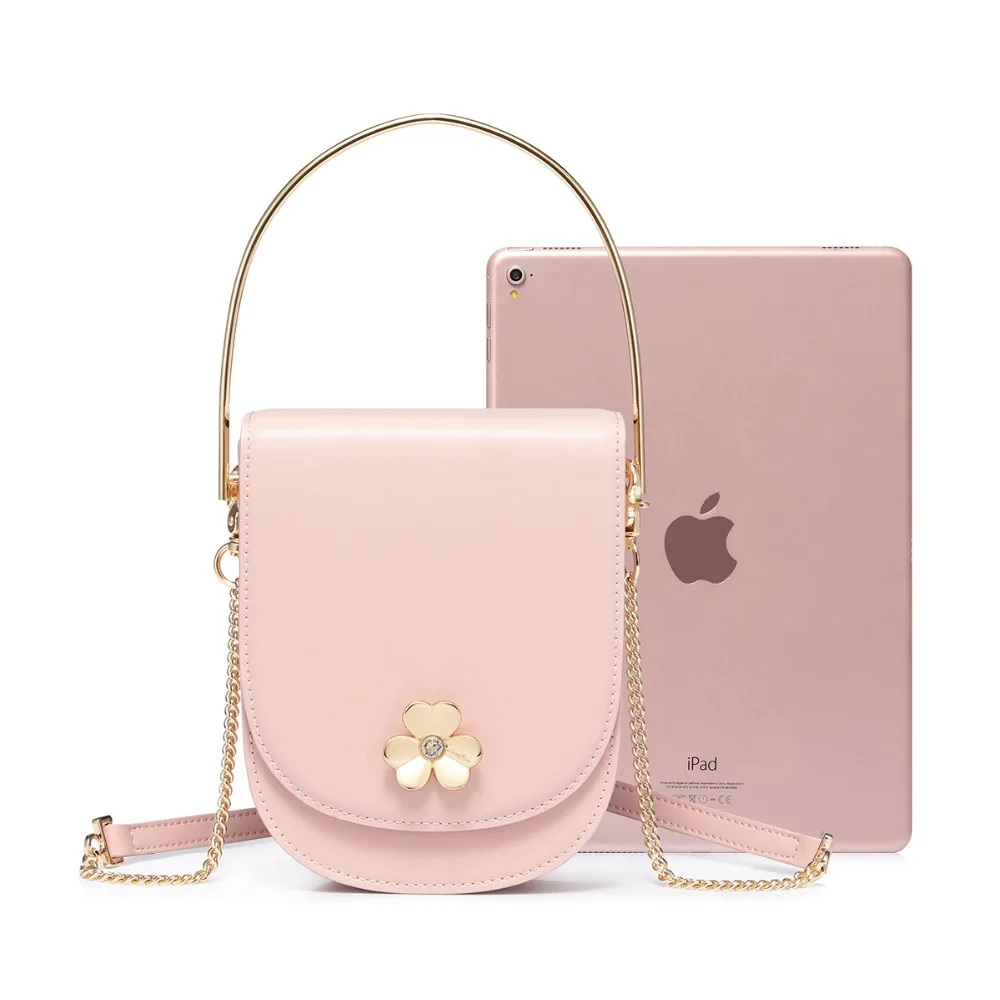 2019 NEW Women's PU Leather Handbags Ladies Fashion Flower Mini Tote Phone Purse Female Sweet Chains Crossbody Bags | Багаж и сумки