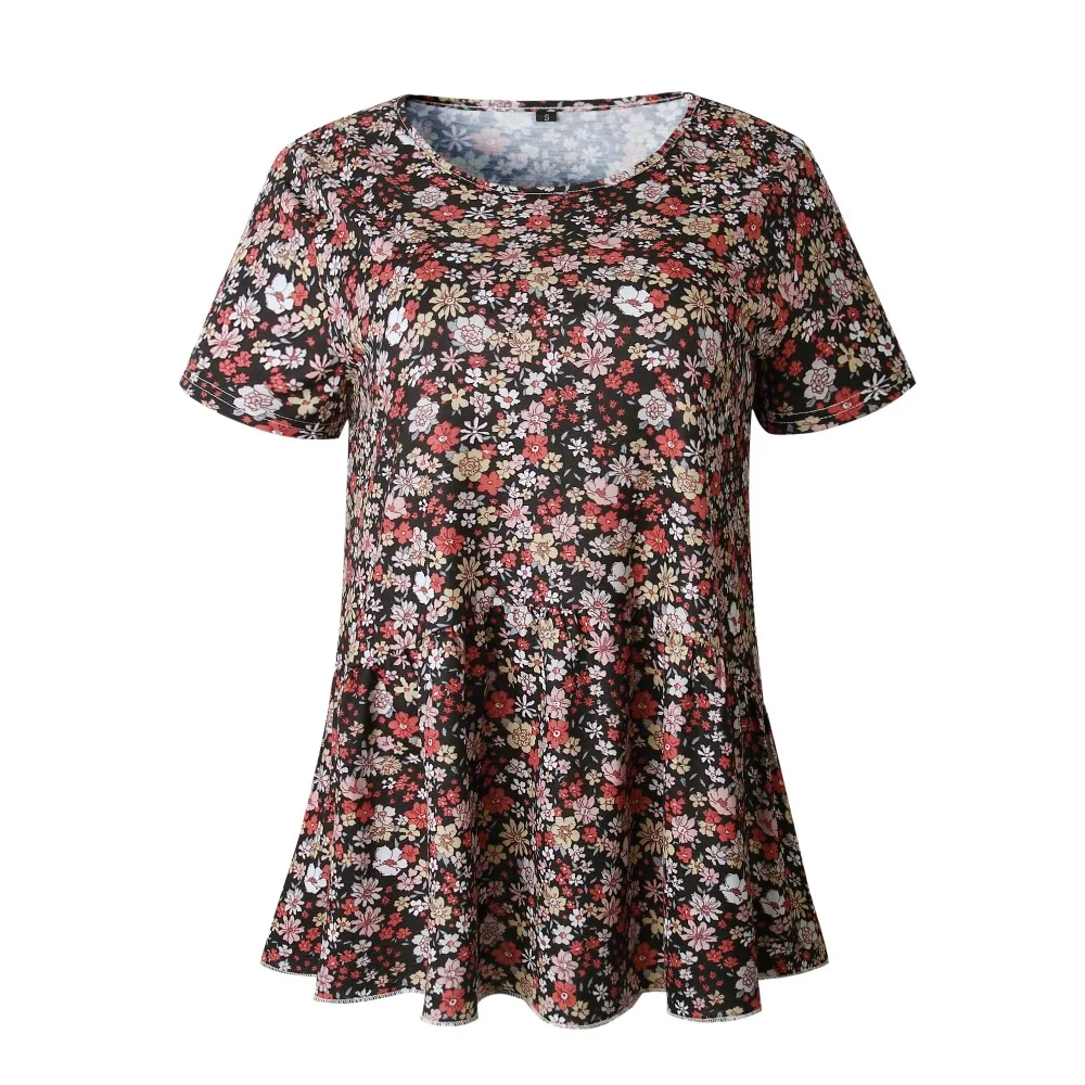 BHflutter Women T shirt 2019 New Arrival Floral Print Short Sleeve Summer Tops Pleated Harajuku Casual Tshirts Camiseta mujer
BHflutter Women T shirt 2019 New Arrival Floral Print Short Sleeve Summer Tops Pleated Harajuku Casual Tshirts Camiseta mujer