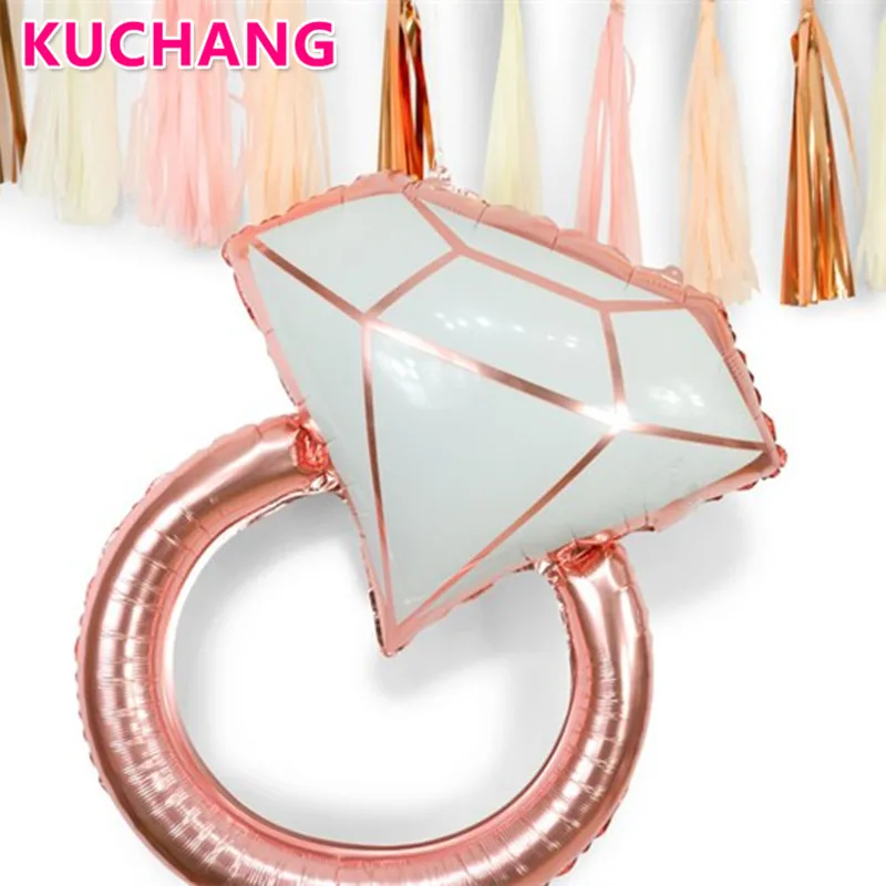 Giant Rose Gold Diamond Ring Foil Balloon Bride to Be Balloon Helium Ballon Bridal Shower Supplies Wedding Engagement Decoration
Giant Rose Gold Diamond Ring Foil Balloon Bride to Be Balloon Helium Ballon Bridal Shower Supplies Wedding Engagement Decoration
