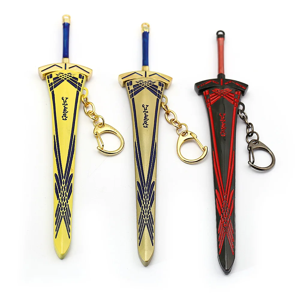 Anime Fate Grand Order Saber Weapon Keychain Arthur Pendragon Excalibur Metal Keyrings Key Chains Pendant Action Figure Toy Doll
Anime Fate Grand Order Saber Weapon Keychain Arthur Pendragon Excalibur Metal Keyrings Key Chains Pendant Action Figure Toy Doll