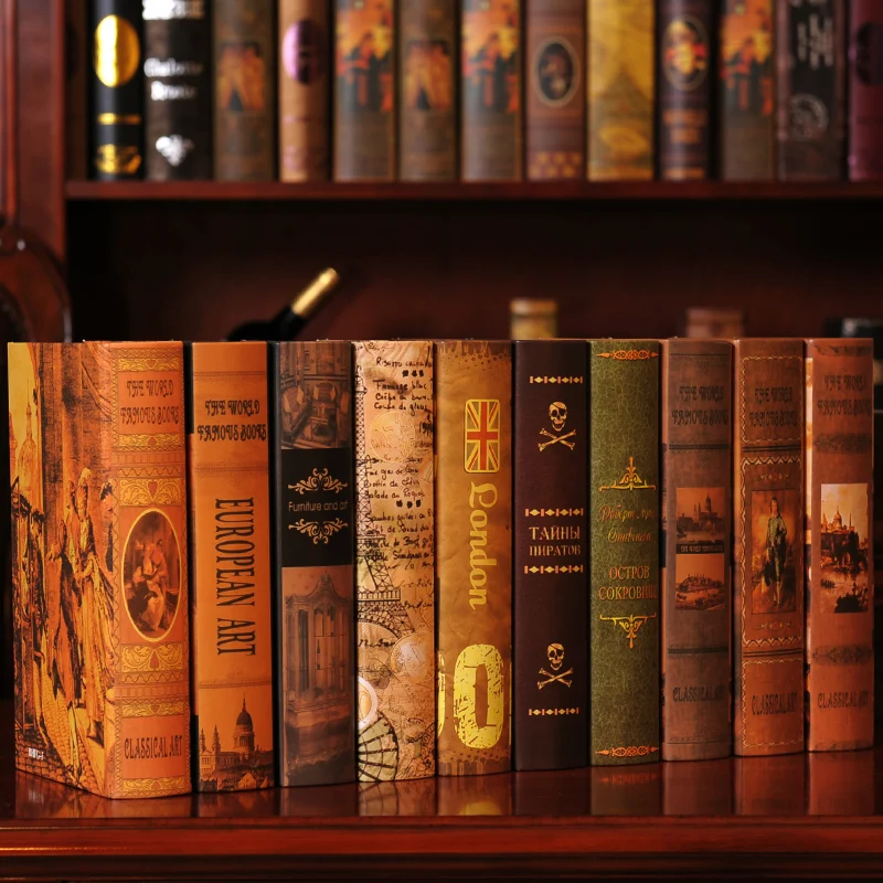 8PC book European box simulation study books display props Fake retro ornaments decoration Book
8PC book European box simulation study books display props Fake retro ornaments decoration Book
