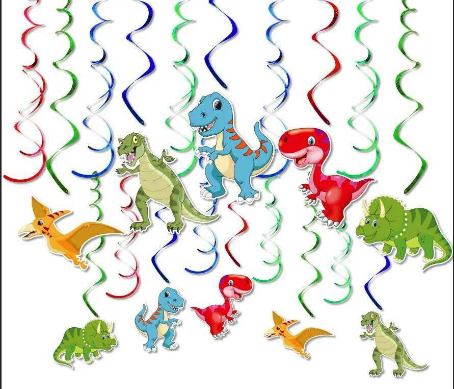 30pcs Jungle Dinosaur Hanging Whirls Swirl Decorations Dino Fossil Jurassic Kids Happy Birthday Party Ornaments Supplies
30pcs Jungle Dinosaur Hanging Whirls Swirl Decorations Dino Fossil Jurassic Kids Happy Birthday Party Ornaments Supplies