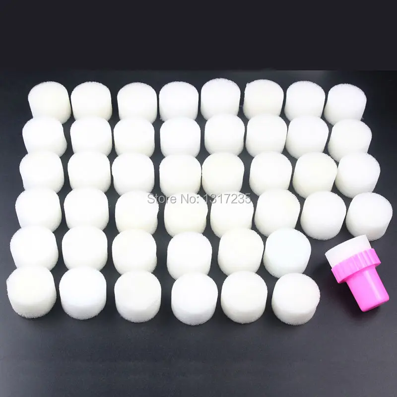 100Pcs Soft White Round Head Nail Art Transfer Sponge Gradient Coloring Stamper Painting Image Stamp Foam Polish Gel UV Tools
100Pcs Soft White Round Head Nail Art Transfer Sponge Gradient Coloring Stamper Painting Image Stamp Foam Polish Gel UV Tools