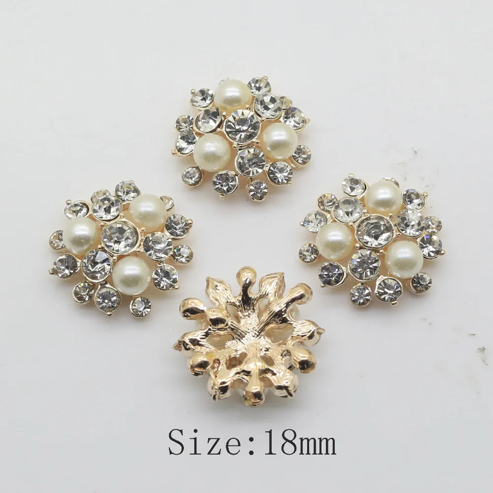 Free shipping 50Pcs 18mm gold Metal Pearl crystal button For crafts clothing Accessories wedding handmade decorative buttons
Free shipping 50Pcs 18mm gold Metal Pearl crystal button For crafts clothing Accessories wedding handmade decorative buttons