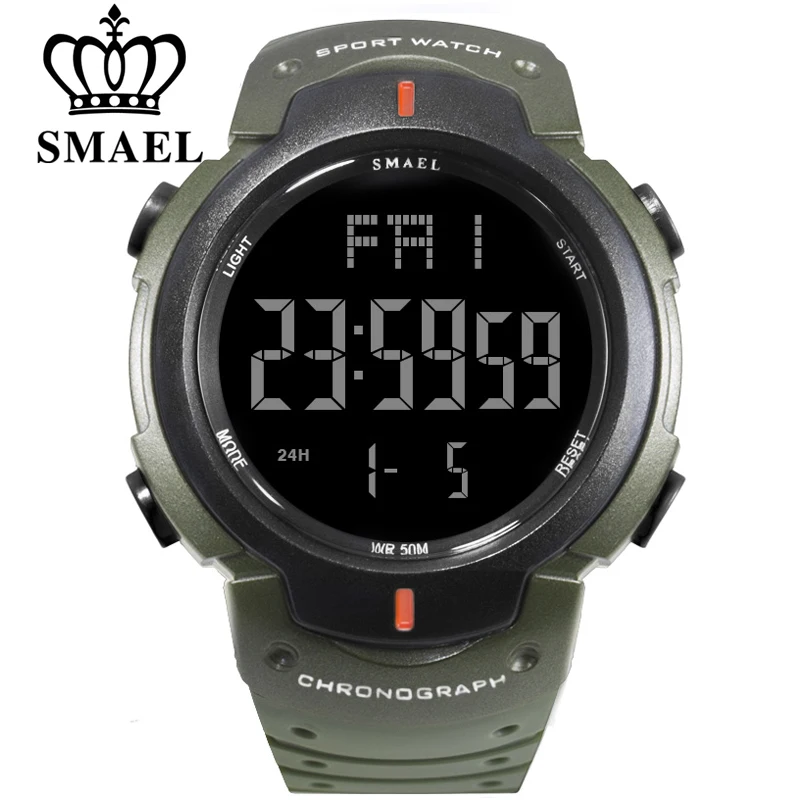 SMAEL Luxury Brand Mens Sports Watches Men's Military Army Watch 50m Digital LED Electronics Waterproof Wristwatches Male Clock
SMAEL Luxury Brand Mens Sports Watches Men's Military Army Watch 50m Digital LED Electronics Waterproof Wristwatches Male Clock