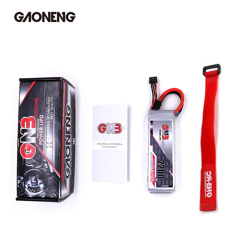 Gaoneng GNB 2200mAh 3S 11.1V 120C/240C Lipo Battery With XT60 Plug For 450 Size Helicopter RC FPV Racing Drone parts
Gaoneng GNB 2200mAh 3S 11.1V 120C/240C Lipo Battery With XT60 Plug For 450 Size Helicopter RC FPV Racing Drone parts