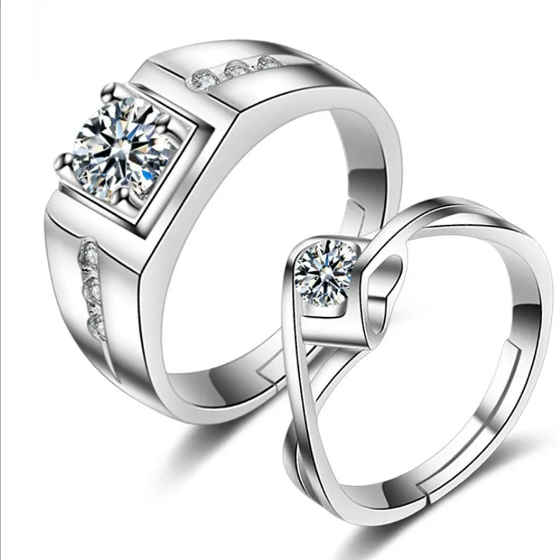 KOFSAC New Fashion 925 Sterling Silver Lovers Rings For Men Women Engagement Shiny Crystal CZ Romantic Love Couple Ring Jewelry
KOFSAC New Fashion 925 Sterling Silver Lovers Rings For Men Women Engagement Shiny Crystal CZ Romantic Love Couple Ring Jewelry