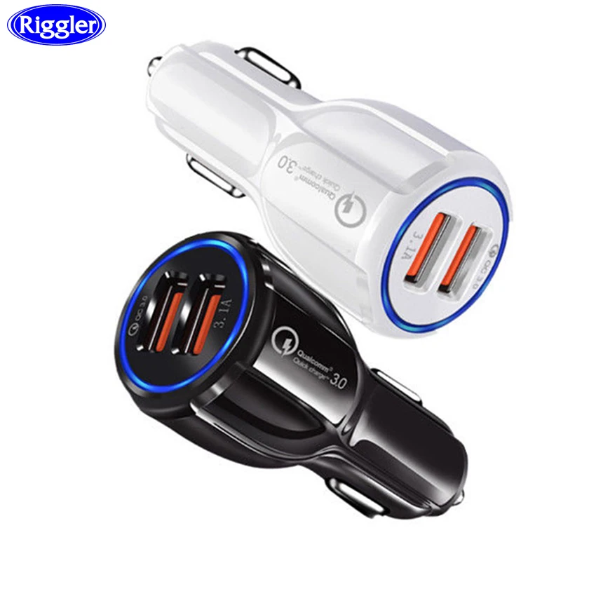 QC3.0 Car Charger Dual USB Port Phone Charger for iphone11 XS MAX SamsungS10 Huawei mate30 Xiaomi Tablet Universal
QC3.0 Car Charger Dual USB Port Phone Charger for iphone11 XS MAX SamsungS10 Huawei mate30 Xiaomi Tablet Universal