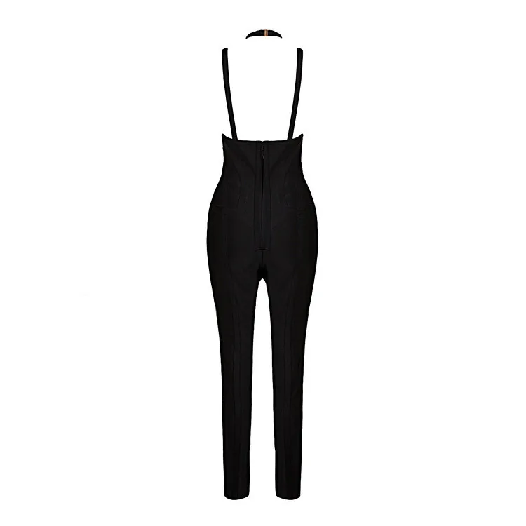 Hot High Quality Sleeveless V-neck Sexy Backless Rayon Bandage Jumpsuit Party Fashion Jumpsuit
Hot High Quality Sleeveless V-neck Sexy Backless Rayon Bandage Jumpsuit Party Fashion Jumpsuit