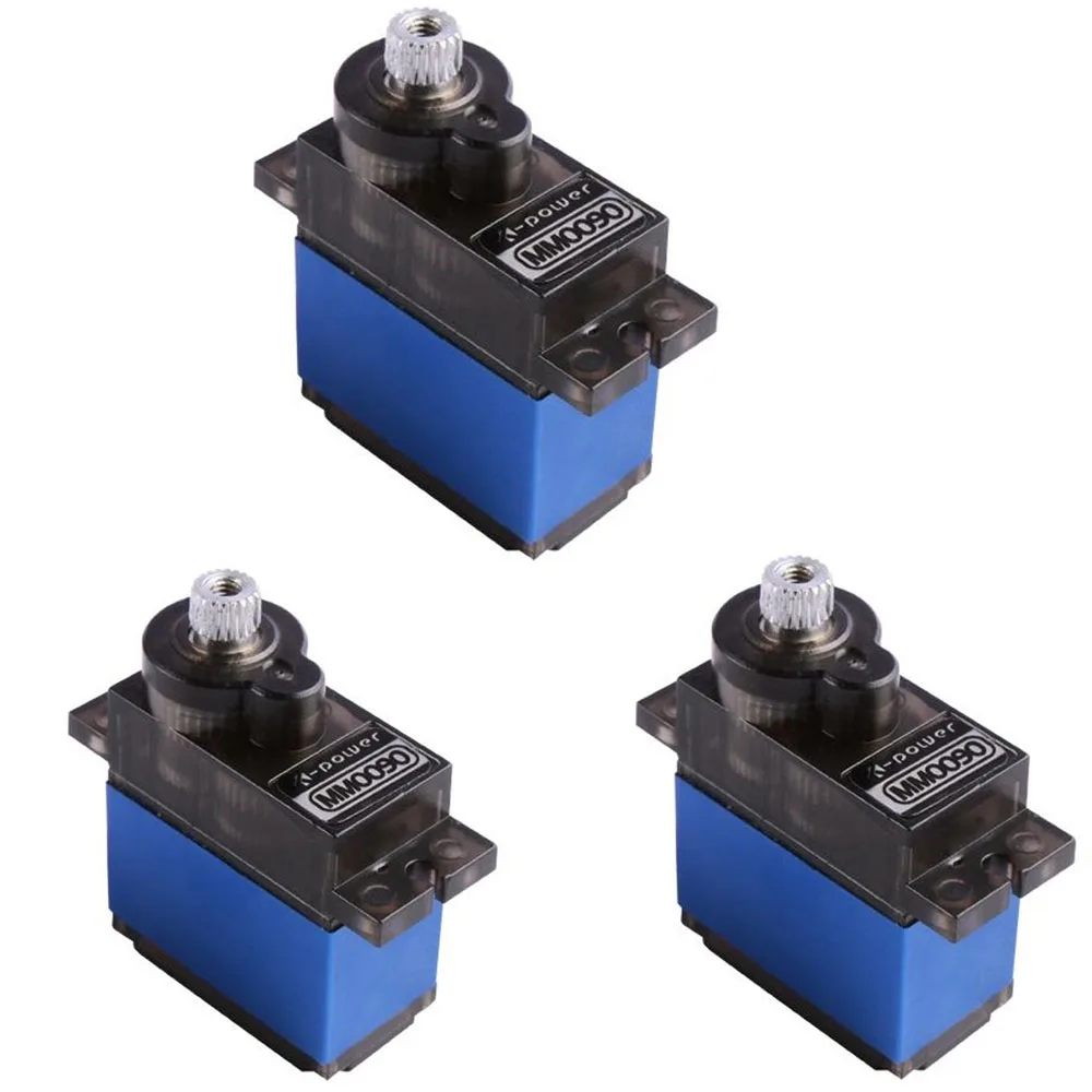 3PCS K-POWER MM0090 3KG Analog RC Servo with Metal Gear Half Aluminum Case Servo Motor for RC Toy Parts
3PCS K-POWER MM0090 3KG Analog RC Servo with Metal Gear Half Aluminum Case Servo Motor for RC Toy Parts