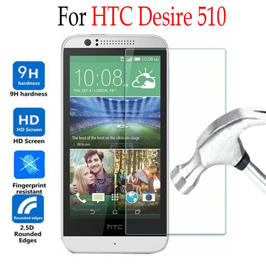 Для HTC Desire 510 закаленное стекло для D510 Защитная крышка экрана телефона защитная