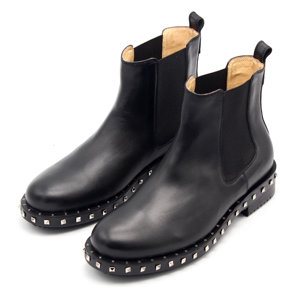2017 big size Round toe Chelsea boots comfortable slip on rivets bottom short booties black street style ankle boots shoes men
2017 big size Round toe Chelsea boots comfortable slip on rivets bottom short booties black street style ankle boots shoes men