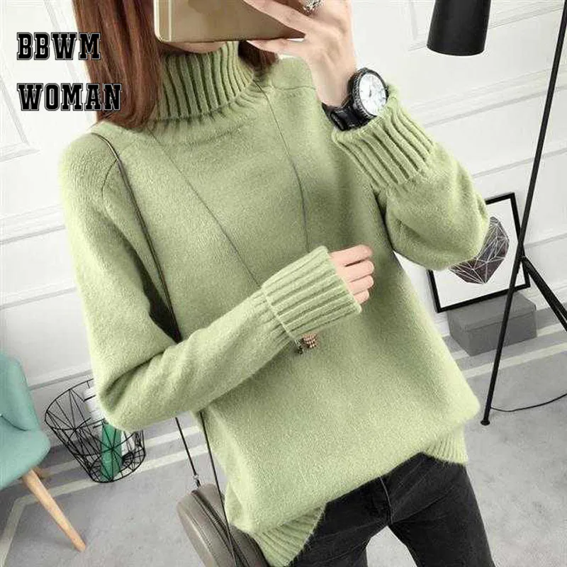 Fashion Thick Winter Sweater Green Black White Color Turtleneck Sweaters Long Sleeve Sweet Women Tops ZO861
Fashion Thick Winter Sweater Green Black White Color Turtleneck Sweaters Long Sleeve Sweet Women Tops ZO861