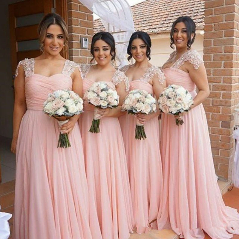New Arabic African Chiffon Pink Blush Bridesmaid Dresses Plus Size Maternity Appliques Beaded Pregnant Wedding Party Gowns
New Arabic African Chiffon Pink Blush Bridesmaid Dresses Plus Size Maternity Appliques Beaded Pregnant Wedding Party Gowns