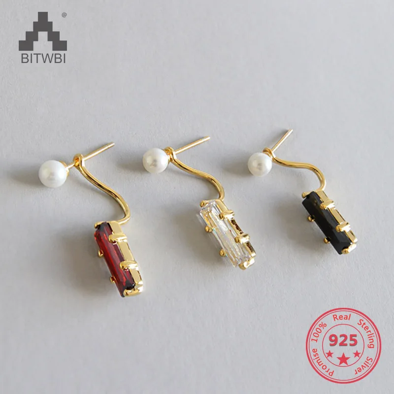 New Fashion Cute Zircons Earring 925 Sterling Silver With Rectangle Stone Great Earring For Women
New Fashion Cute Zircons Earring 925 Sterling Silver With Rectangle Stone Great Earring For Women