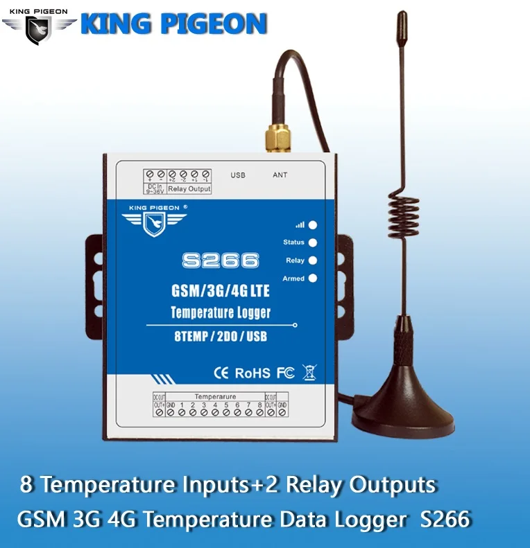 4G 3G GSM Temperature Monitoring Alarm Unit For Remote Monitoring Onsite Temperature With Phone APP S266
4G 3G GSM Temperature Monitoring Alarm Unit For Remote Monitoring Onsite Temperature With Phone APP S266