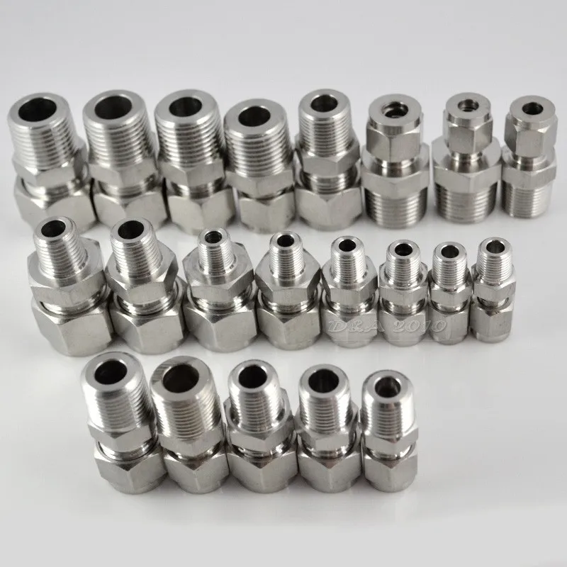 MEGAIRON 1/4" 6mm Stainless Steel 304 Double Ferrule Male Connector Consist of Nuts Pipe Fitting
MEGAIRON 1/4" 6mm Stainless Steel 304 Double Ferrule Male Connector Consist of Nuts Pipe Fitting