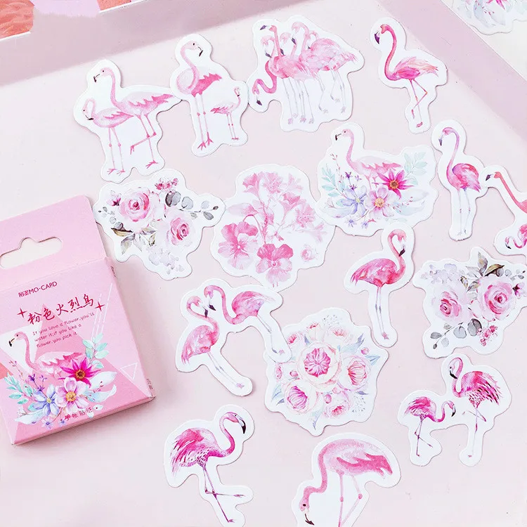 45Pcs/Set Flamingo Decorative Cute Cartoon Stickers Scrapbooking Sticky Label Diary Stationery Album Stickers School Tools
45Pcs/Set Flamingo Decorative Cute Cartoon Stickers Scrapbooking Sticky Label Diary Stationery Album Stickers School Tools