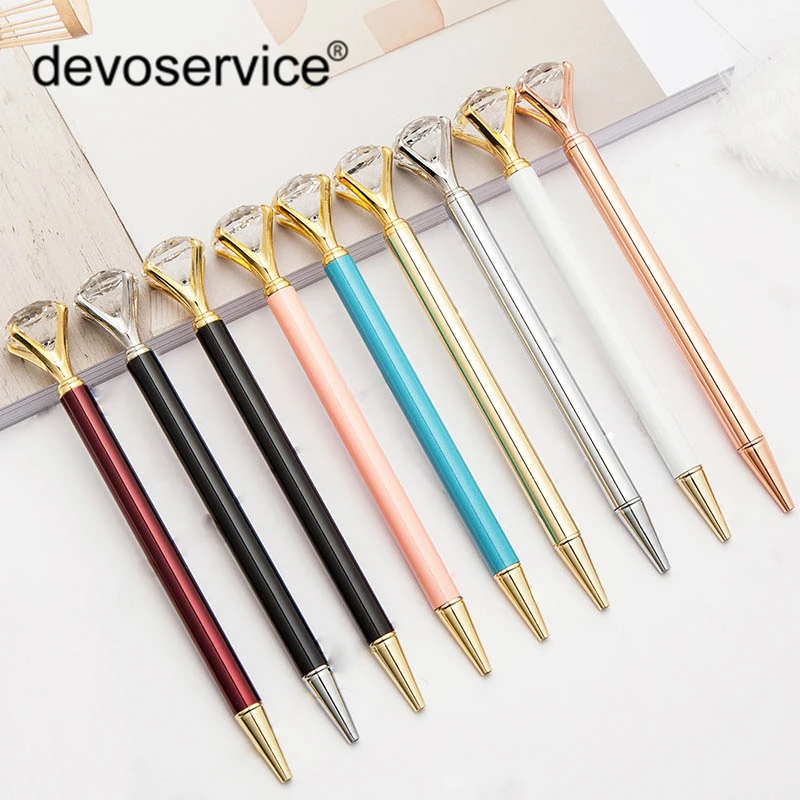 New Fashion Metal Pens With Large Diamond Magical Ball Ballpoint Pen For Kids Gifts Wedding Ball Pen Office Supplies Stationary
New Fashion Metal Pens With Large Diamond Magical Ball Ballpoint Pen For Kids Gifts Wedding Ball Pen Office Supplies Stationary
