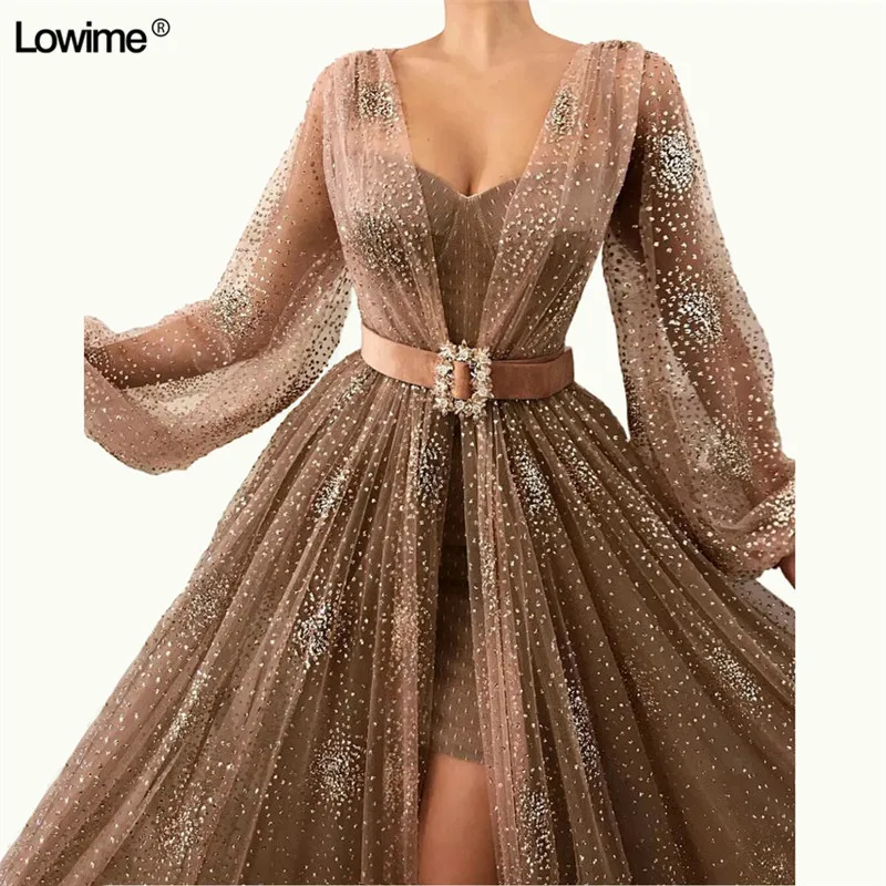 Illusion Sexy Deep V-Neck Evening Dresses Long Sleeves Abiye Evening Gowns Sequined Sashes Vestido De Festa 2019
Illusion Sexy Deep V-Neck Evening Dresses Long Sleeves Abiye Evening Gowns Sequined Sashes Vestido De Festa 2019