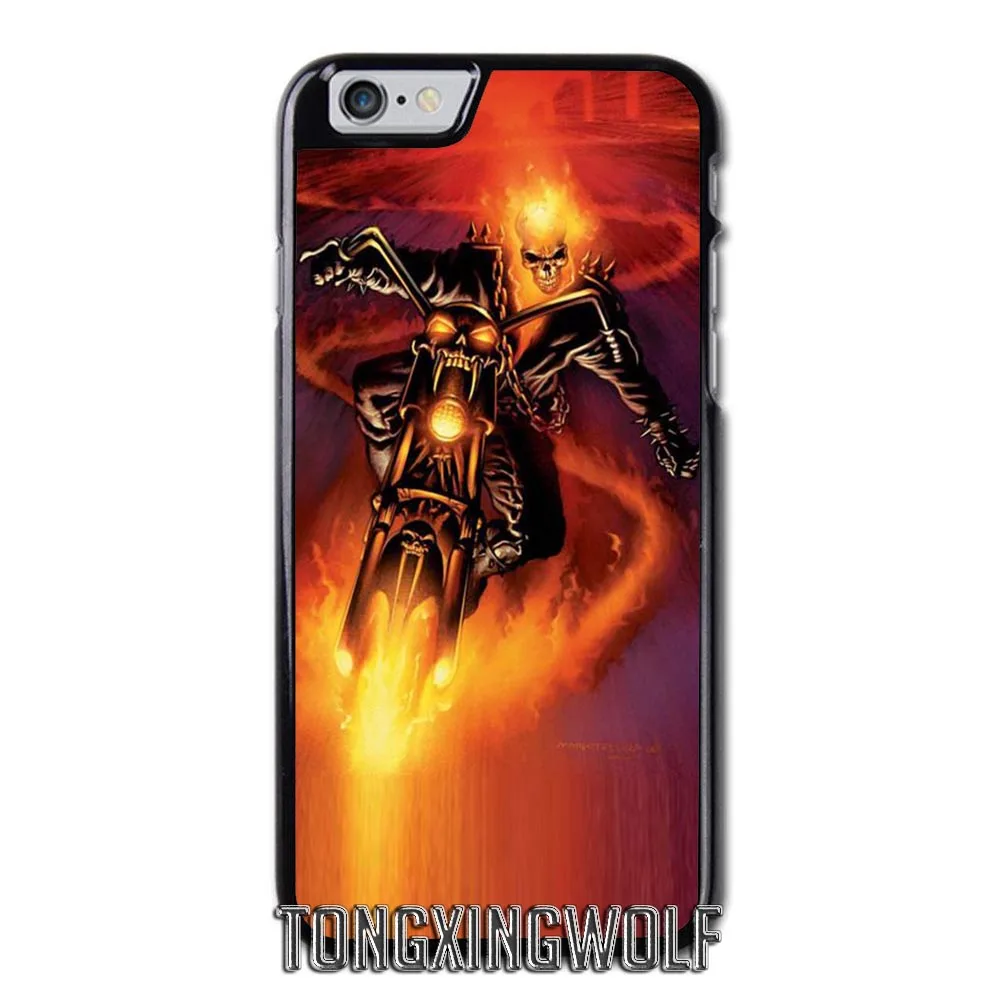 Ghost Rider пожарный автомобиль чехол для samsung Примечание 2 3 S4 S5 мини S6 S7 край S8 S9 iPhone 4 4S