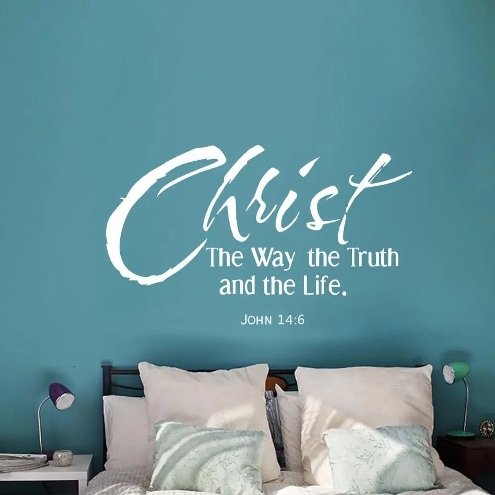 Stickers Christ The Way The Truth And The Life Vinyl Wall Art Decal Living Room Home Decor Poster Bible Verse Room Decor
Stickers Christ The Way The Truth And The Life Vinyl Wall Art Decal Living Room Home Decor Poster Bible Verse Room Decor