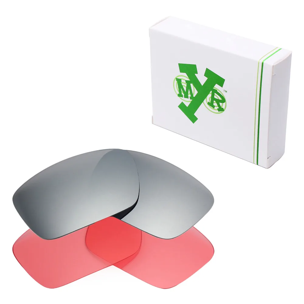 2 Pairs Mryok Anti-Scratch Replacement Lenses for Oakley Fuel Cell Sunglasses Silver Titanium & HD Pink
2 Pairs Mryok Anti-Scratch Replacement Lenses for Oakley Fuel Cell Sunglasses Silver Titanium & HD Pink