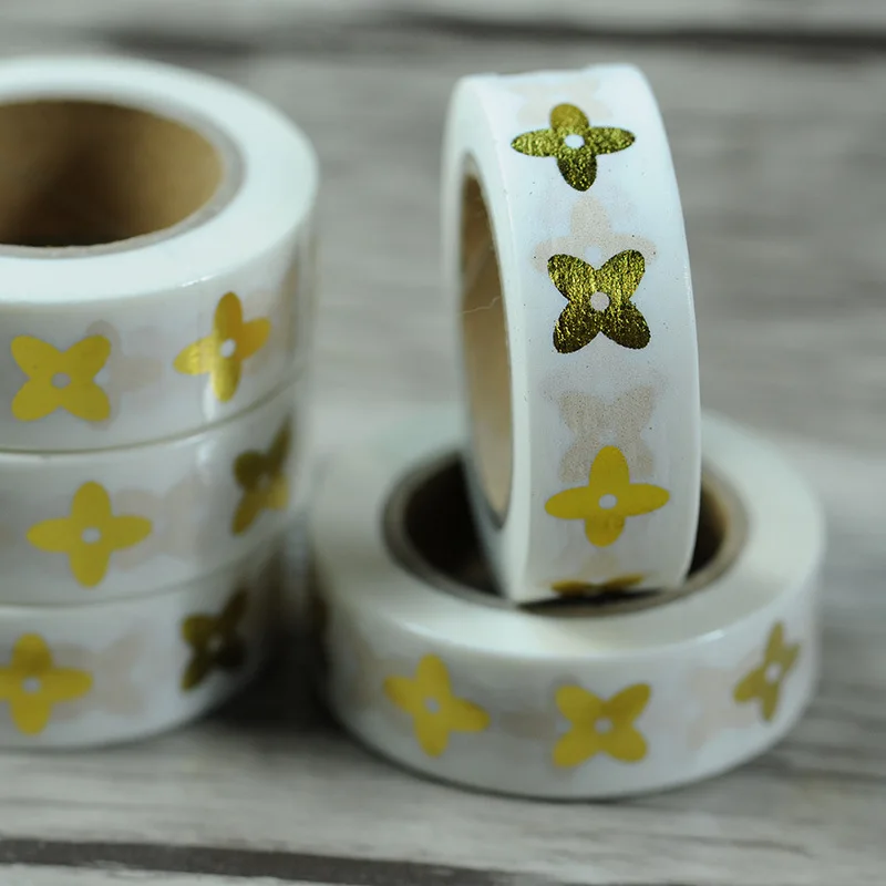 Free shipping halloween golden foil stamping washi paper tape/golden flower washi tape 15mm*10m
Free shipping halloween golden foil stamping washi paper tape/golden flower washi tape 15mm*10m