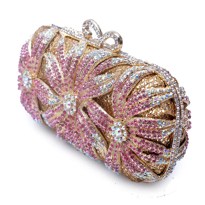 XIYUAN Floral Crystal Clutch Dinner Purse White Diamond Women Evening Bag Clutch Fashion Rhinestone Ladies Banquet Handbags
XIYUAN Floral Crystal Clutch Dinner Purse White Diamond Women Evening Bag Clutch Fashion Rhinestone Ladies Banquet Handbags