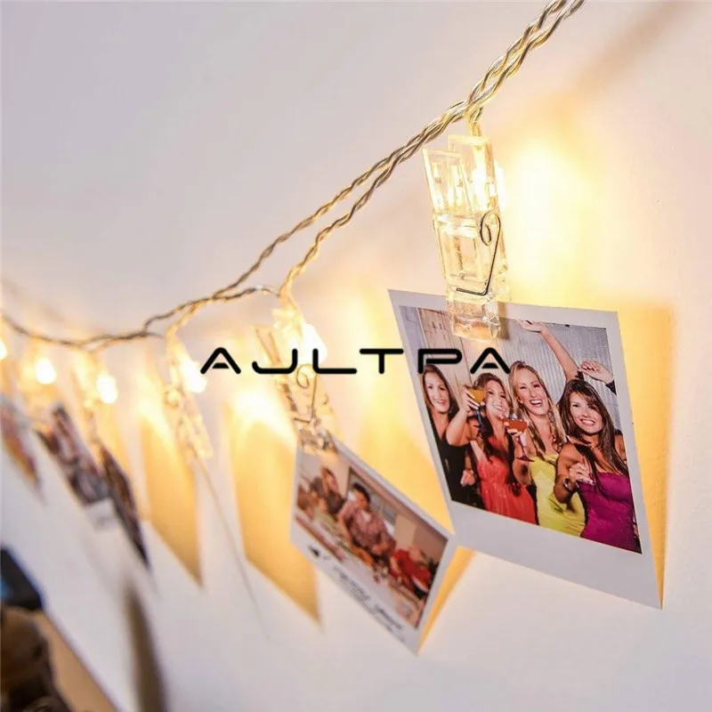 100pcs 1.5M 2M 3M Photo Clip Holder LED String lights For Christmas New Year Party Wedding Home Decoration Fairy lights Battery
100pcs 1.5M 2M 3M Photo Clip Holder LED String lights For Christmas New Year Party Wedding Home Decoration Fairy lights Battery