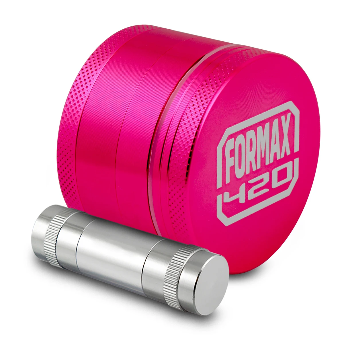 Formax420 Pink CNC Aluminum Herb Grinder 4 Lapers 2.0 inch With Pollen Catcher& Free Scraper with Pollen Presser
Formax420 Pink CNC Aluminum Herb Grinder 4 Lapers 2.0 inch With Pollen Catcher& Free Scraper with Pollen Presser